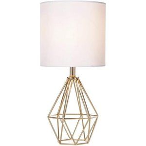 Gold Modern Hollow Out Base Bedroom Small Table Lamp,Bedside Nightstand Lamp